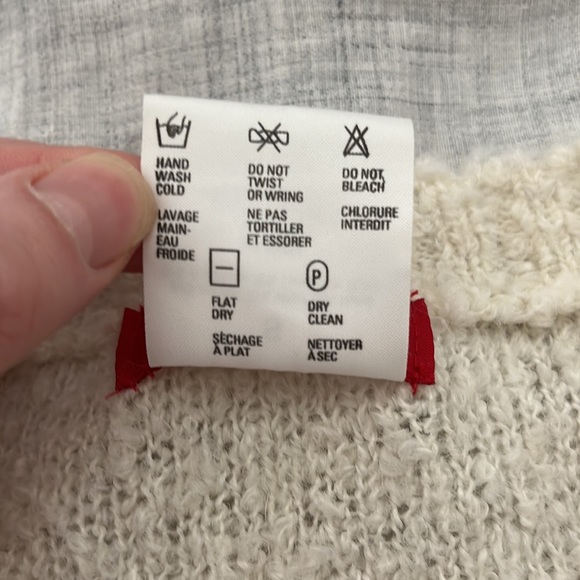 Vintage 90s Esprit cream wool blend cropped sweater - Picture 4 of 9